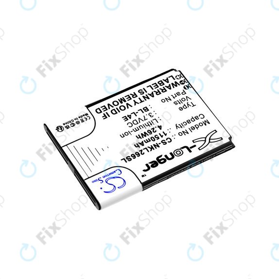 Akkumulátor Nokia 2660 Flip 4G, 1150mAh, Li-Ion, 3.7V, BL-L4E, HQ