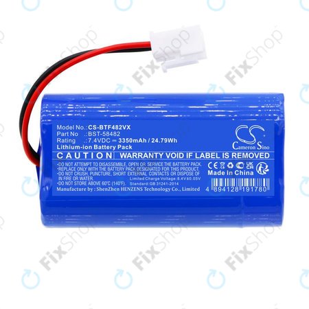 Akkumulátor Bestway Aquatronix, Kokido Vektro Z200, 3350mAh, Li-Ion, 7.4V, BST-58482, HQ