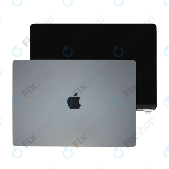 LCD kijelző MacBook Air 13", A3113 (2024), első üveggel és fedéllel, Space Gray, 661-40278, Genuine Apple