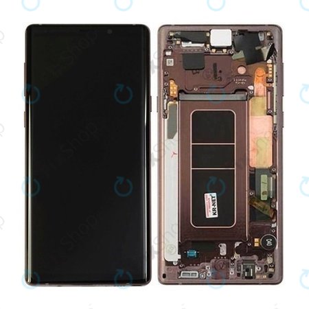 Samsung Galaxy Note 9 N960U - LCD Kijelző + Érintőüveg + Keret (Metallic Copper) - GH97-22269D, GH97-23737D, GH97-22270D Genuine Service Pack