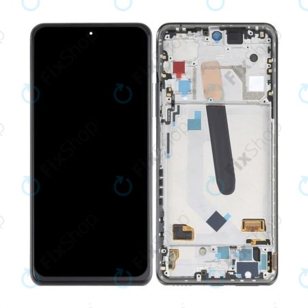 Xiaomi Mi 11i - LCD Kijelző + Érintőüveg + Keret (Black) OLED
