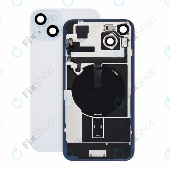 Hátsó ház üveg iPhone 15 Plus készülékhez, Blue, Pulled A