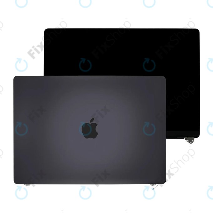 LCD kijelző MacBook Pro 16" A3403 (2024), első üveggel és fedéllel, Nano-Texture, Space Black, 661-42326, Genuine Apple