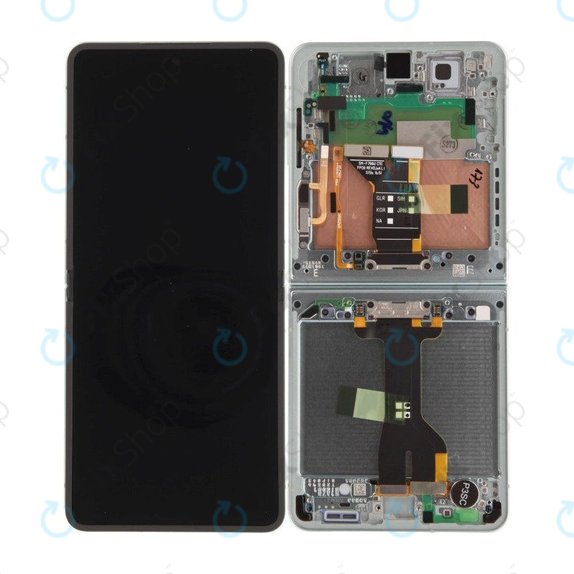 Samsung Galaxy Z Flip 7 F766B - LCD Kijelző + Érintőüveg + Keret (Mint) - GH82-37581E Genuine Service Pack