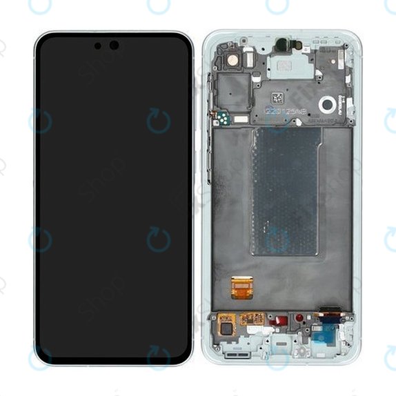 Samsung Galaxy A56 A566E - LCD Kijelző + Érintőüveg + Keret (Awesome Lightgray) OLED