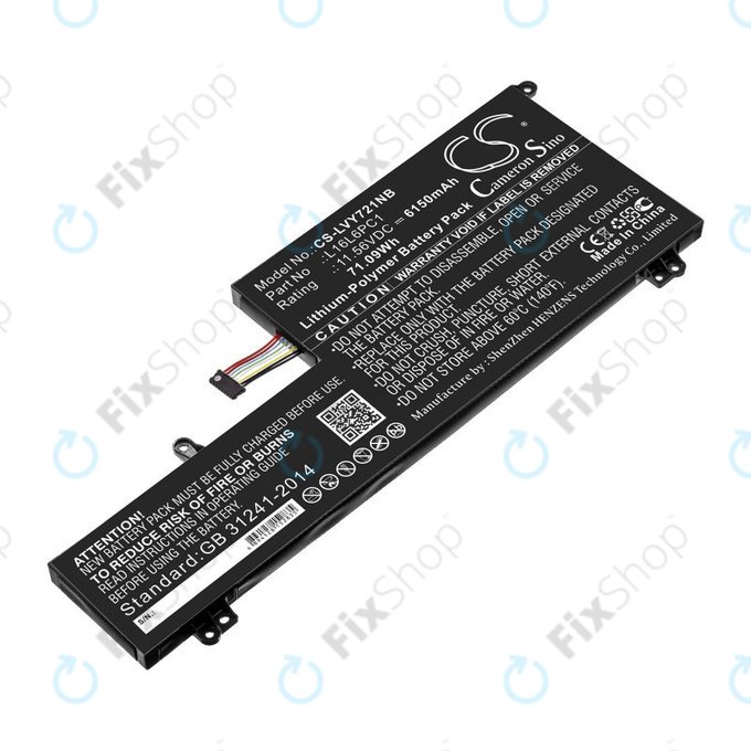 Akkumulátor Lenovo Yoga 720-15, 6150mAh, Li-Pol, 11.56V, L16L6PC1, HQ