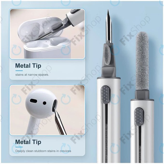 Tisztító Toll Telefon és Fejhallgató Tisztításához (Fehér)