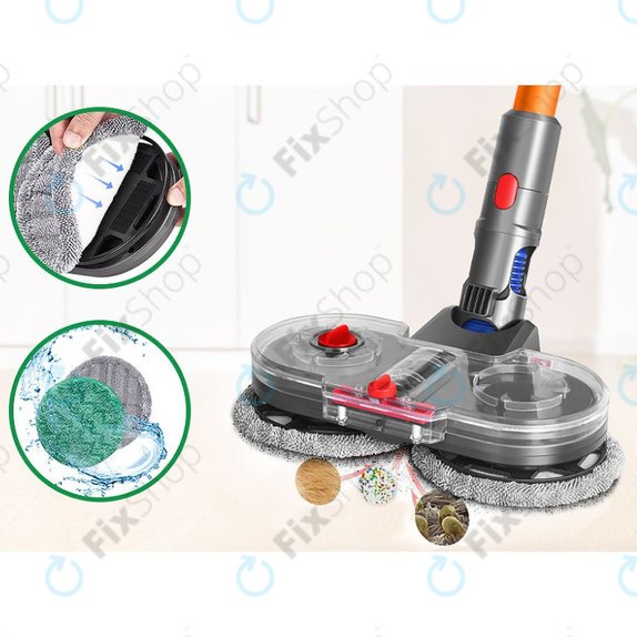 Dyson V-series, Outsize - Elektromos Felmosófej Víztartállyal