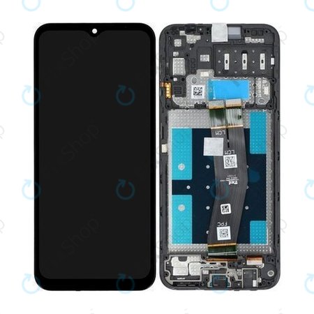 Samsung Galaxy A14 A145R - LCD Kijelző + Érintőüveg + Keret - GH81-23541A, GH81-23540A Genuine Service Pack