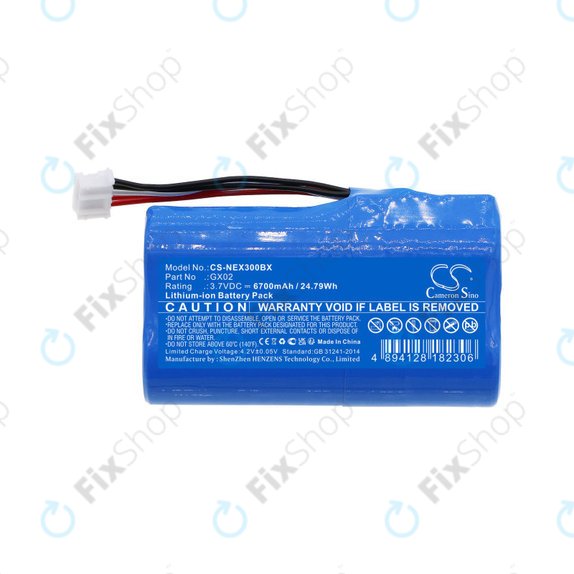 Akkumulátor NEXGO N3, N5, 6700mAh, Li-Ion, 3.7V, GX02, HQ
