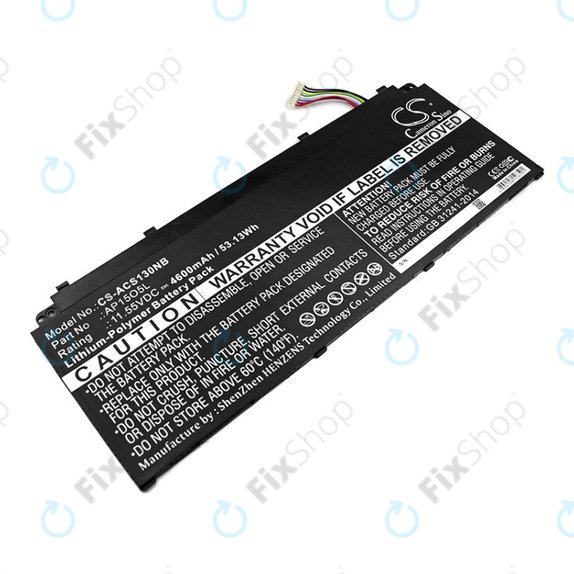 Akkumulátor Acer Aspire S13, Chromebook R13, 4600mAh, Li-Pol, 11.55V, AP15O3K, HQ