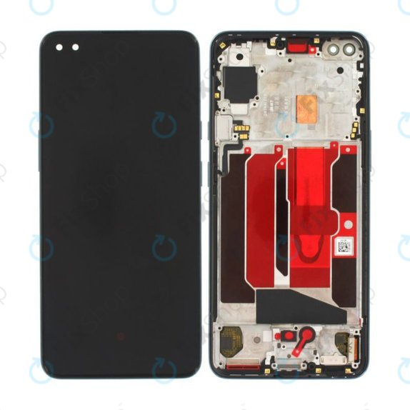 OnePlus Nord - LCD Kijelző + Érintőüveg + Keret (Gray Onyx) OLED