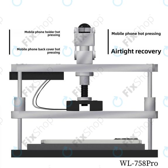 Wylie WL-758 Pro - Fűtött prés kijelzők és hátlapok javításához, 220V, EU
