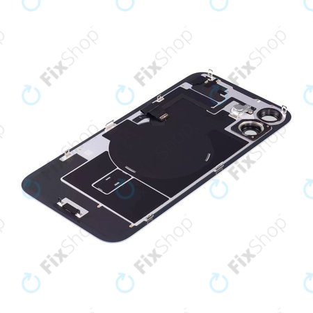 Apple iPhone 16 - Hátsó üveg + Kamera lencse + Fémlemez + Magsafe mágnes (Ultramarine)
