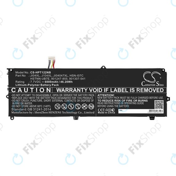 Akkumulátor HP Elite X2 1012 G2, 6000mAh, Li-Pol, 7.7V, JI04XL, HQ