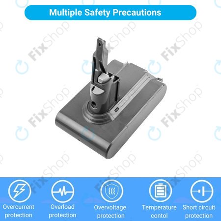 Dyson V7 - Akkumulátor 968670-02, 968670-03 Li-Ion 21.6V 3000mAh