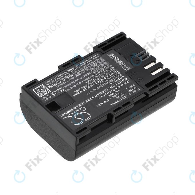 Akkumulátor Canon EOS 5D Mark II, EOS 7D, EOS 70D, 2000mAh, Li-Ion, 7.4V, LP-E6, HQ