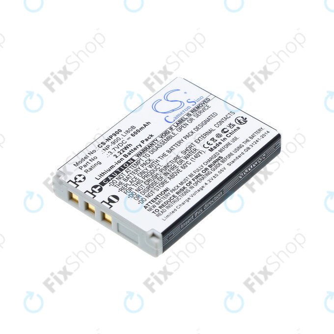 Akkumulátor Agfa, Aosta, Avant, Benq, Minolta, Olympus, Polaroid, 600mAh, Li-Ion, 3.7V, Li-80B, HQ