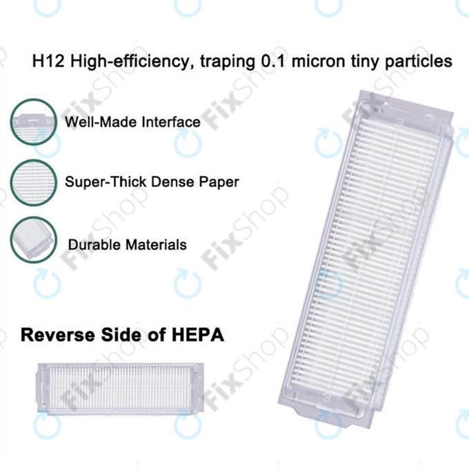 Xiaomi Mi Robot Vacuum Mop Pro (P), 2 Lite, 2 Pro, 2S, 3C, Viomi V2 Pro, V3, SE - HEPA Porszűrő (2db)