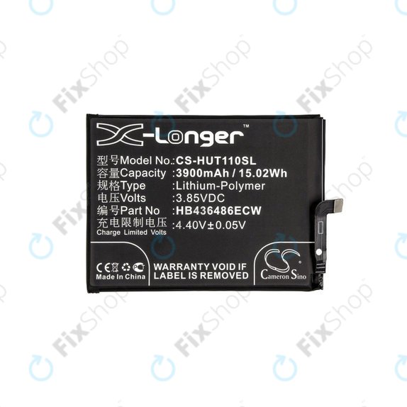 Huawei Mate 10 Lite, Mate 10 Pro, Mate 20, Nova 2i, P20 Pro, Honor View 20 - Akkumulátor HB436486ECW 3900mAh HQ