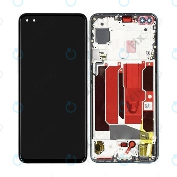 OnePlus Nord - LCD Kijelző + Érintőüveg + Keret (Blue Marble) - 2011100197 Genuine Service Pack