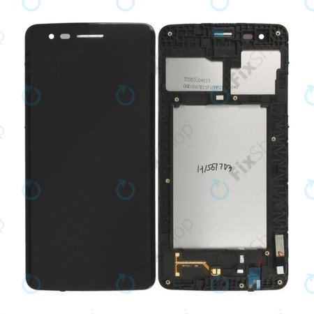 LG K8 M200N (2017) - LCD Kijelző + Érintőüveg + Keret (Black) TFT