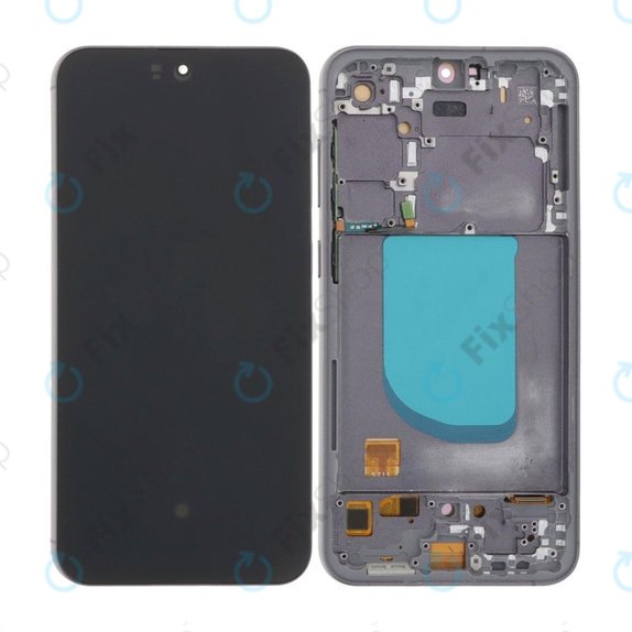 Samsung Galaxy S23 FE S711B - LCD Kijelző + Érintőüveg + Keret (Graphite) OLED