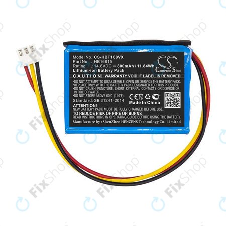 Akkumulátor Hobot 168, 188, 198, 268, 288, 298, 368, 388, 800mAh, Li-Ion, 14.8V, HB16815, HQ