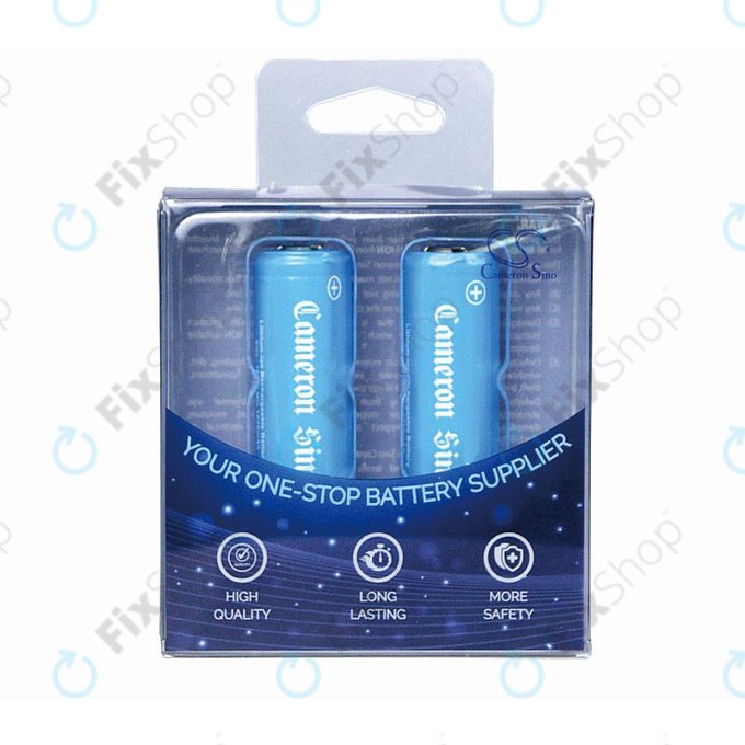 Akkumulátor 14430 szerelőlemezekkel, 650mAh, Li-Ion, 3.7V, HQ