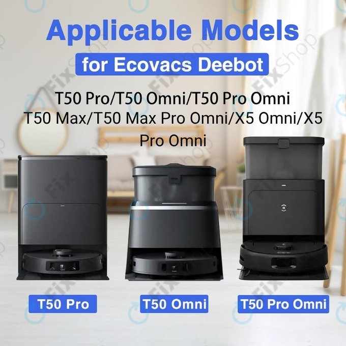 Felmosórongy, 2 db Ecovacs Deebot T50 Omni, T50 Pro Omni, T50 Max, T50 Max Pro Omni, T30c, T30c Omni, X5 Omni, X5 Pro Omni