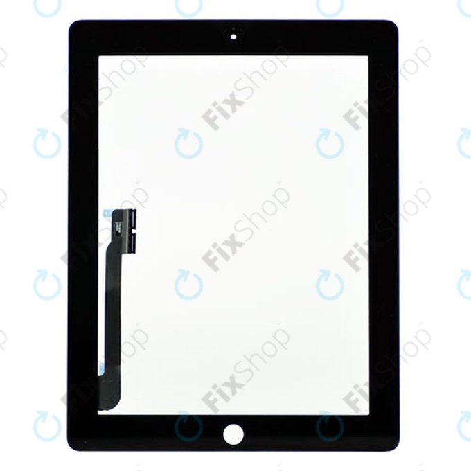 Apple iPad 3, iPad 4 - Érintőüveg (Black)