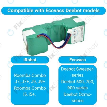 Ecovacs Sweeper-series, Deebot Ozmo-series - Akkumulátor DM88 Ni-MH 12.0V 3000mAh