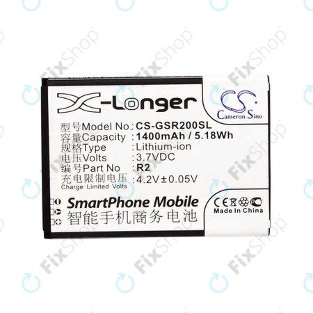 Akkumulátor Gigabyte Gsmart Roma, R2, Li-ion, 3.7V, 1400mAh, HQ