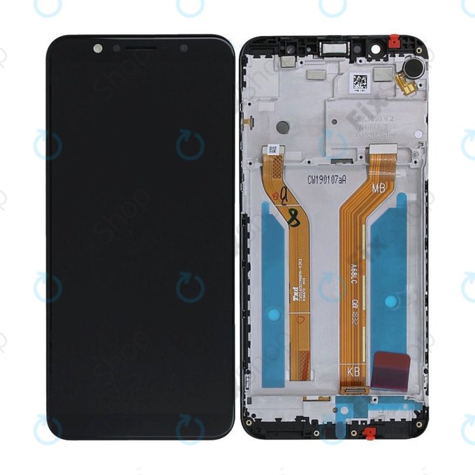 Asus Zenfone Max Pro ZB602KL (X00TD) - LCD Kijelző + Érintőképernyő + Keret - 90AX00T1-R20010 Genuine Service Pack
