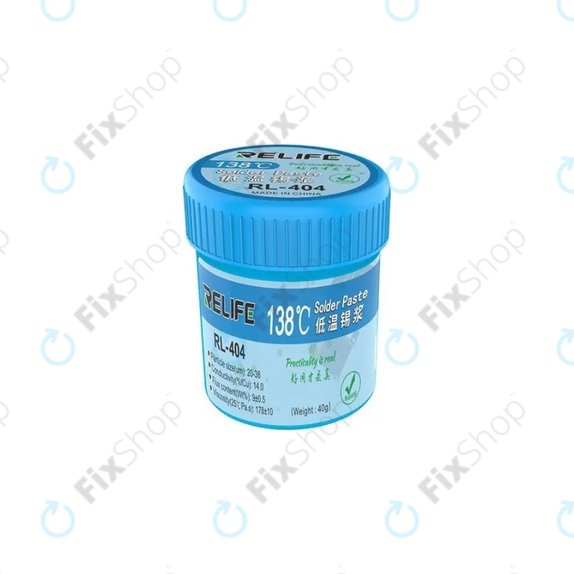 Relife RL-404 - Forrasztópaszta 138°C (40g)