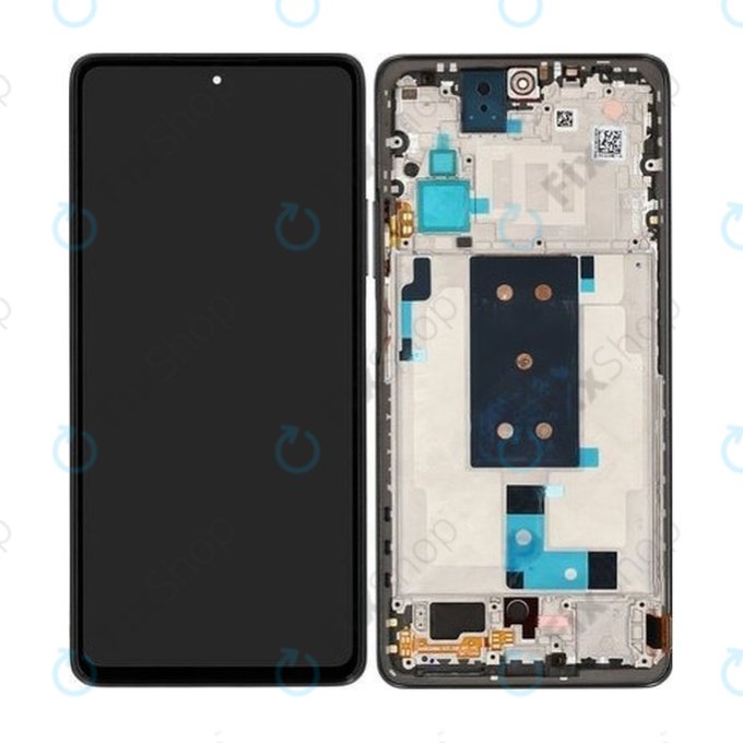 Xiaomi 11T Pro - LCD Kijelző + Érintőüveg + Keret (Meteorite Gray) - 5600030K3S00, 56000E0K3S00 Genuine Service Pack