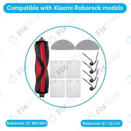Xiaomi Roborock Q7 M5, Q7 M5+, Q7 L5, Q7 L5+ - Komplett kiegészítő készlet
