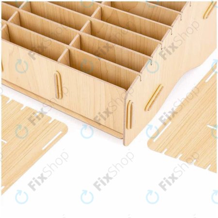 Univerzális fa állvány / szervező telefonokhoz 24 rekesszel