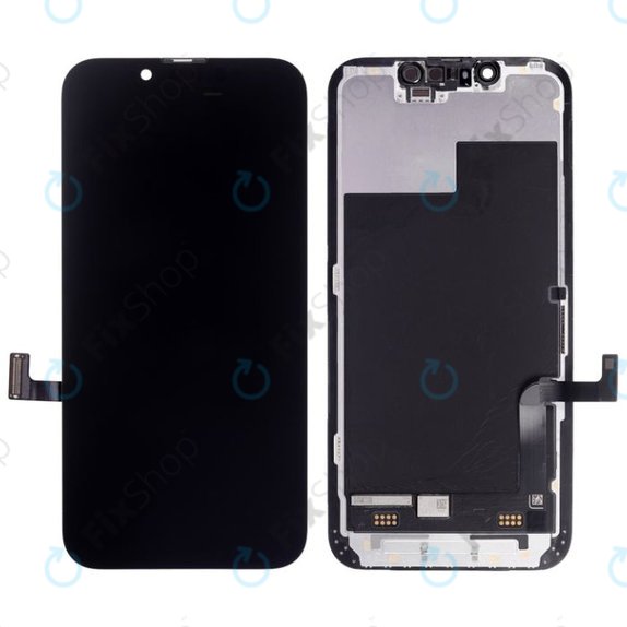 Kijelző Hard OLED iPhone 13 Mini, Érintőüveg kerettel, FixPremium