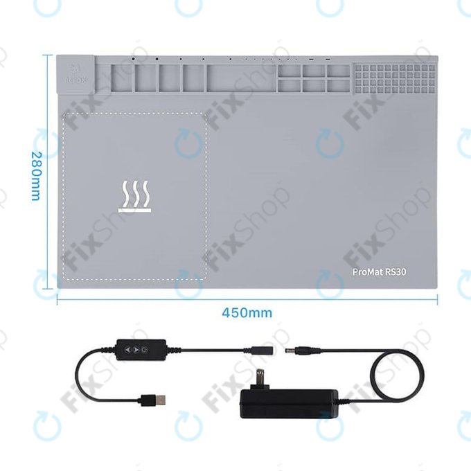 Refox ProMat RS30 - Hőpad LCD-kijelzők Szétszereléséhez - 45 x 28cm