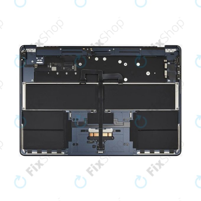 Felső billentyűzetkeret MacBook Air 15", A3114 (2024), US billentyűzettel és akkumulátorral, Midnight, 661-40269, Genuine Apple