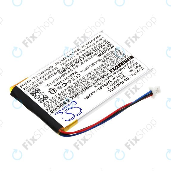 Akkumulátor Garmin Nüvi 700, 710, 760, 765, Nuvi 3590, 1250mAh, Li-Pol, 3.7V, 361-00019-11, HQ