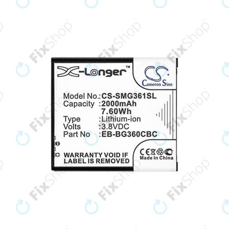 Samsung Galaxy Core Prime G360F - Akkumulátor EB-BG360BBE 2000mAh HQ