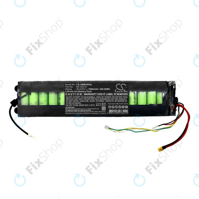 Akkumulátor Xiaomi 1s, Essential, M365, Mi Scooter 3, 7800mAh, Li-Ion, 36V, NE1003-H, HQ