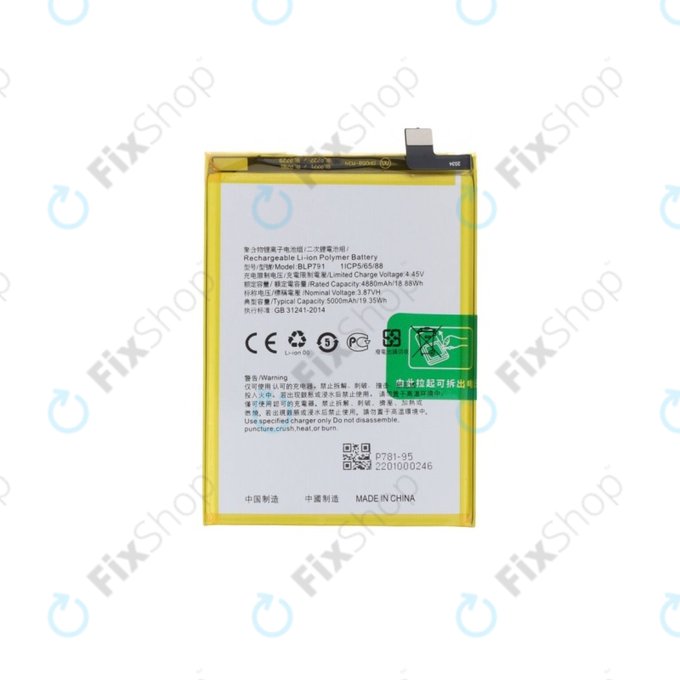 Oppo A72, A73 4G CPH2099 - Akkumulátor BLP791 4000mAh