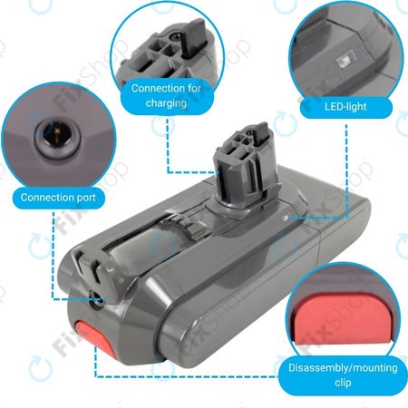 Dyson V11, V15, V15s, Outsize - Akkumulátor SV15, SV18, 970938-01 Li-Ion 25.2V 3600mAh