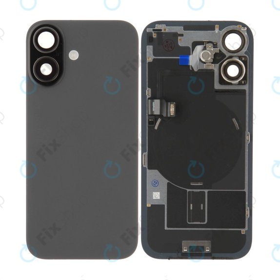 Hátsó ház üveg iPhone 17 készülékhez, Black, Pulled A