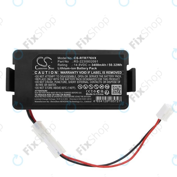 Rowenta RR7774, RR7755, Tefal RG7765 - Akkumulátor RS-2230002091 Li-Ion 14.8V 3400mAh HQ