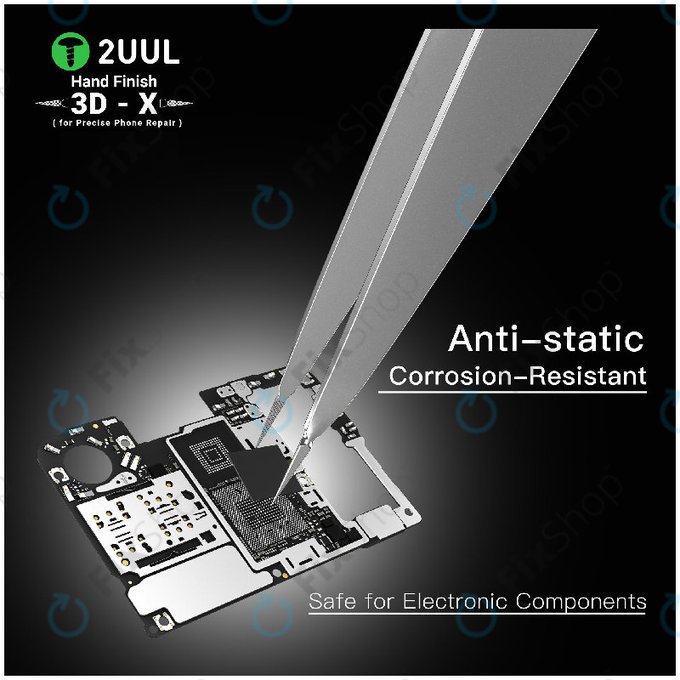 Precíziós csipesz, 3D-X kézi megmunkálású, 2UUL TW02