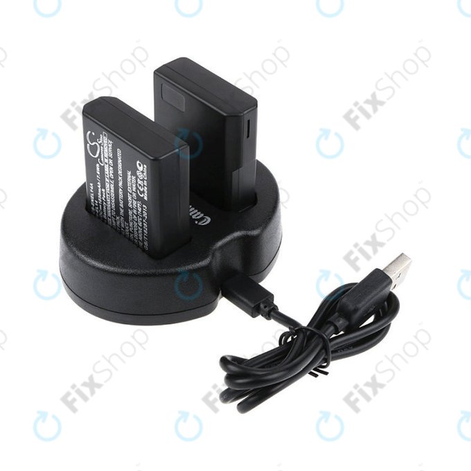 2 db Akkumulátor töltővelNikon Coolpix P7000, P7700, D3100, D3200, D5100, 1030mAh, Li-Ion, 7.4V, EN-EL14, HQ